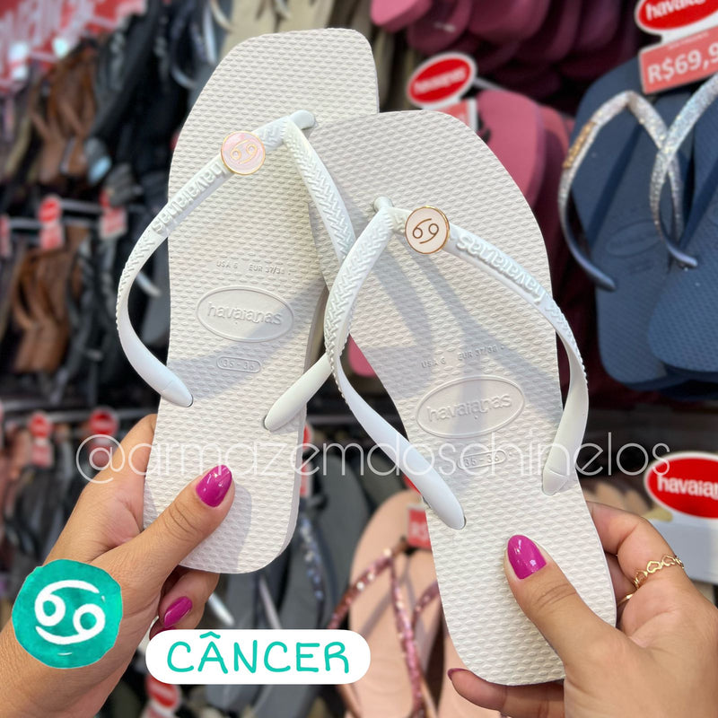 Havaianas Square + Pingentes Signo