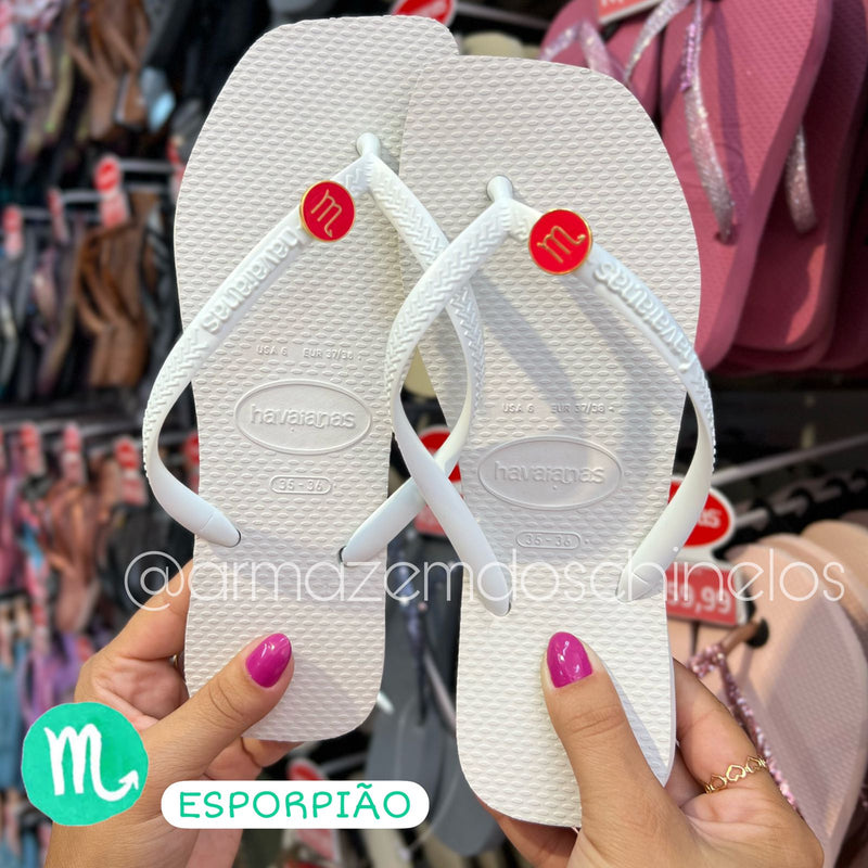 Havaianas Square + Pingentes Signo