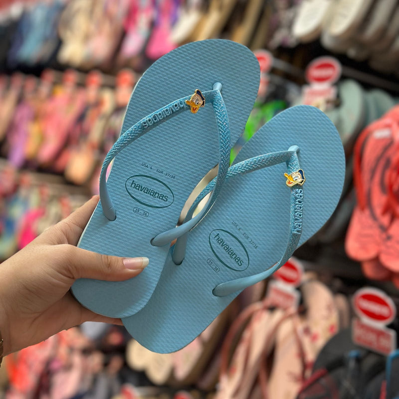 Havaianas Slim Glitter Neon + Pingente