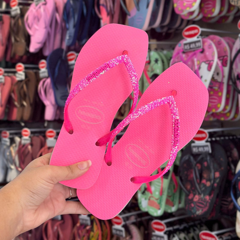 Havaianas Slim Square Glitter Neon