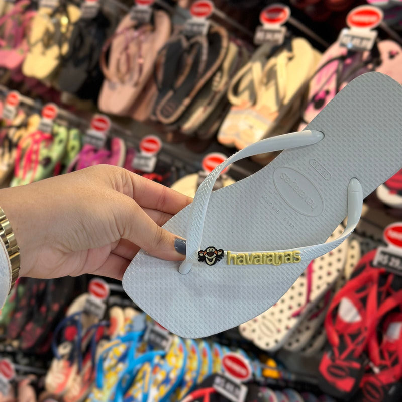 Havaianas Slim Square + Placa Logo + Pin Rosto Tigrão