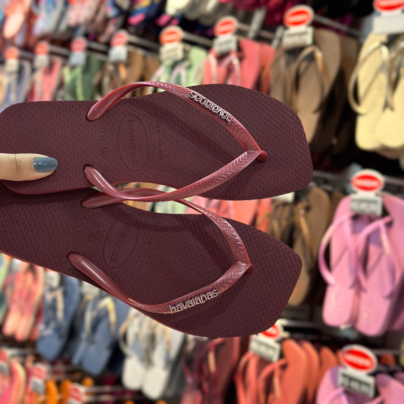 Havaianas Slim Square Logo Metallic