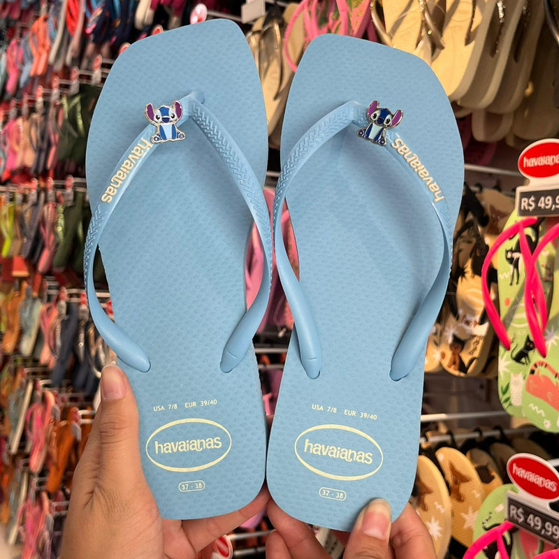 Havaianas Slim Square Logo Pop Up + Pin Stitch