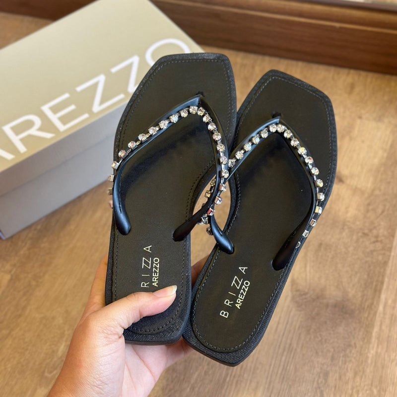 Chinelo de Dedo Arezzo Pedrarias Square Brizza Z190270040