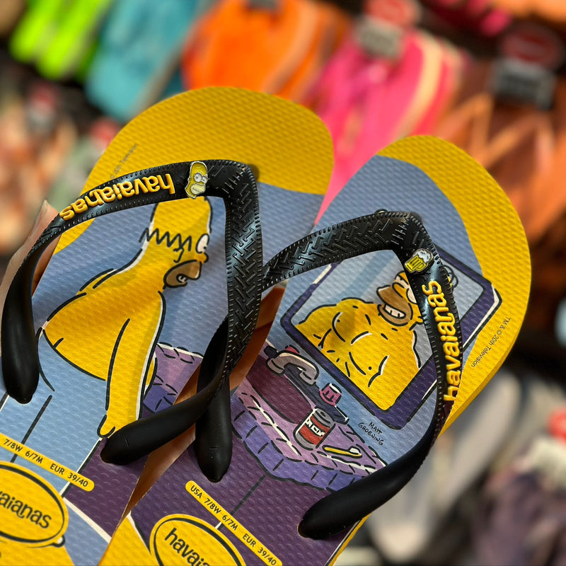 Havaianas Simpsons + Pin Homer e Cerveja Duff