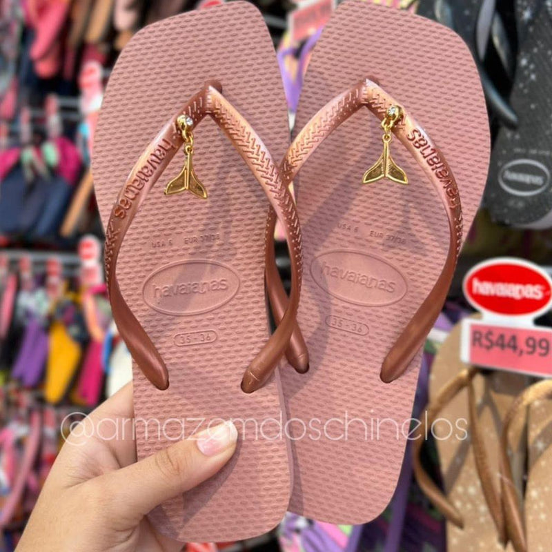 Havaianas Slim Square + Pingente de Sereia