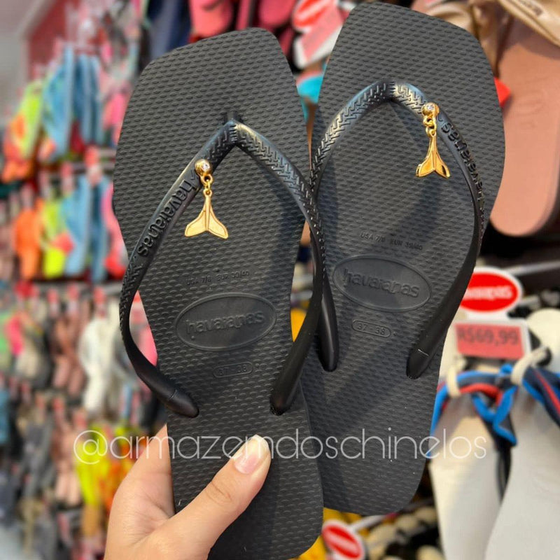 Havaianas Slim Square + Pingente de Sereia