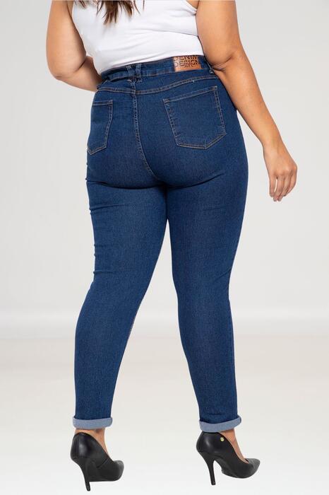 Calça Skinny Jeans Escuro